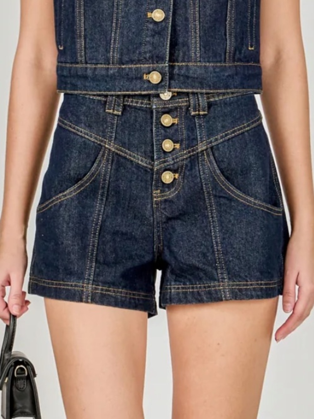 Endless Rose High-Waist Denim Shorts Size S